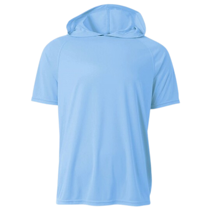 Design Your Own Self Made Polyester Short Sleeve Hooded Tee