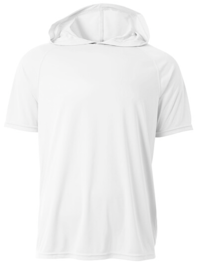 Design Your Own Self Made Polyester Short Sleeve Hooded Tee