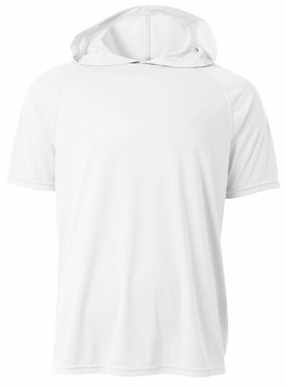 Design Your Own Self Made Polyester Short Sleeve Hooded Tee