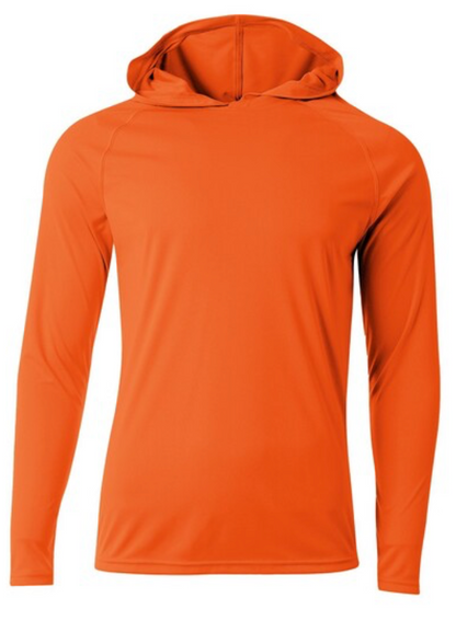 Design Your Own Self Made Polyester Long Sleeve Hooded Tee