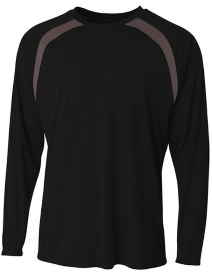 Design Your Own Volleyball Spartan Long Sleeve Color Block Crew