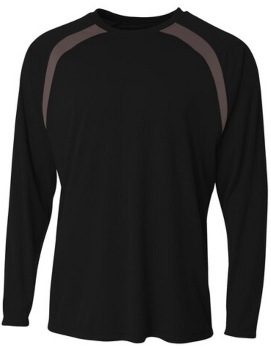 Design Your Own Volleyball Spartan Long Sleeve Color Block Crew