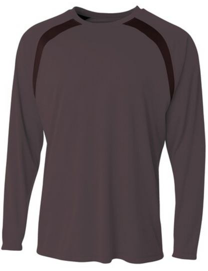 Design Your Own Volleyball Spartan Long Sleeve Color Block Crew