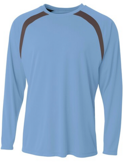 Design Your Own Volleyball Spartan Long Sleeve Color Block Crew