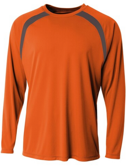 Design Your Own Self Made Spartan Long Sleeve Color Block Crew