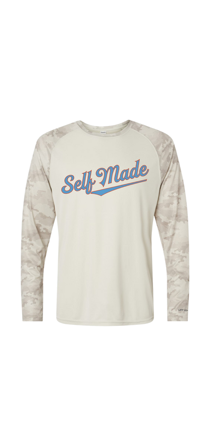 Design Your Own Self Made Camo Colorblocked Long Sleeve T-Shirt