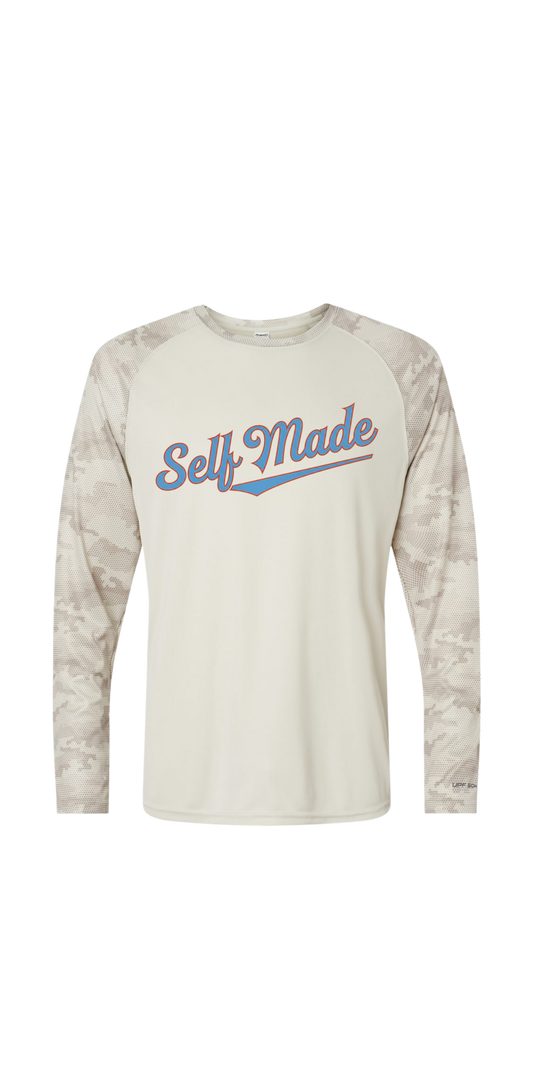 Design Your Own Self Made Camo Colorblocked Long Sleeve T-Shirt