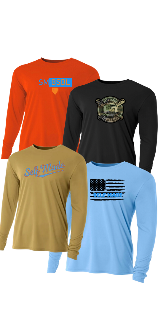 Design Your Own Self Made Polyester Long Sleeve Tee