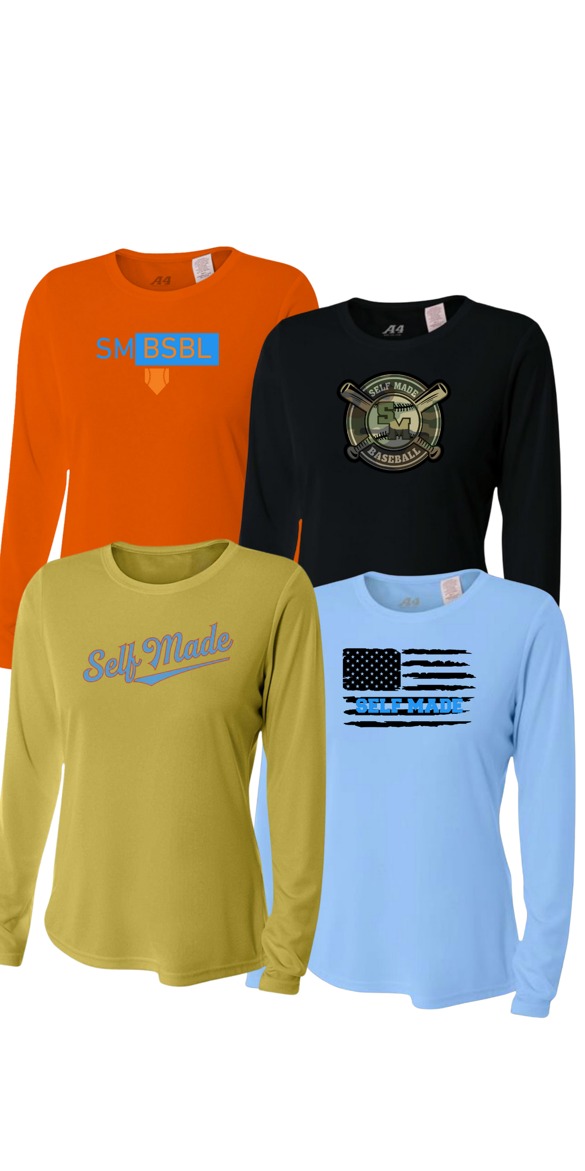 Design Your Own Self Made Women's Polyester Long Sleeve Tee