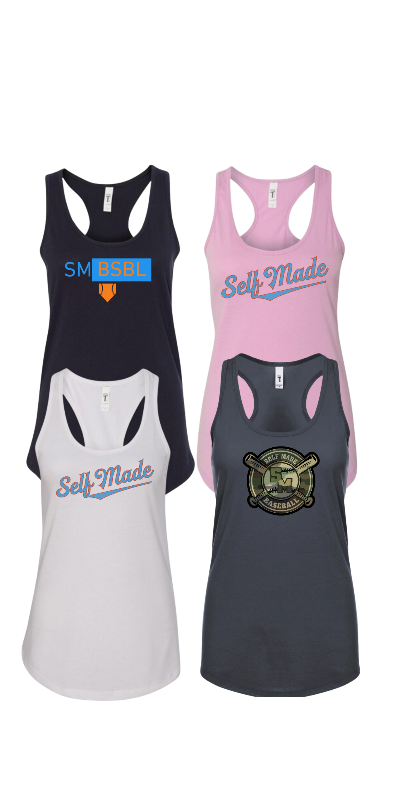 Design Your Own Self Made Women's Next Level Apparel Athletic Racerback Tank