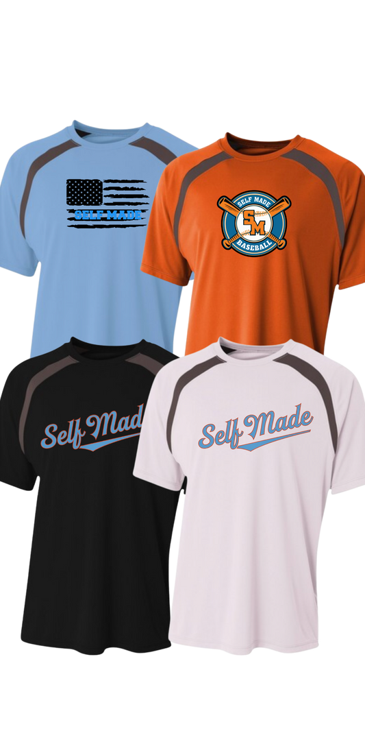 Design Your Own Self Made Spartan Short Sleeve Color Block Crew
