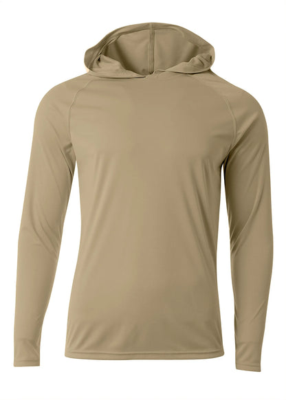 Design Your Own Self Made Polyester Long Sleeve Hooded Tee